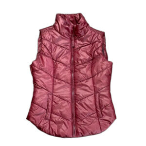 Aeropostale Maroon Puffer Vest
